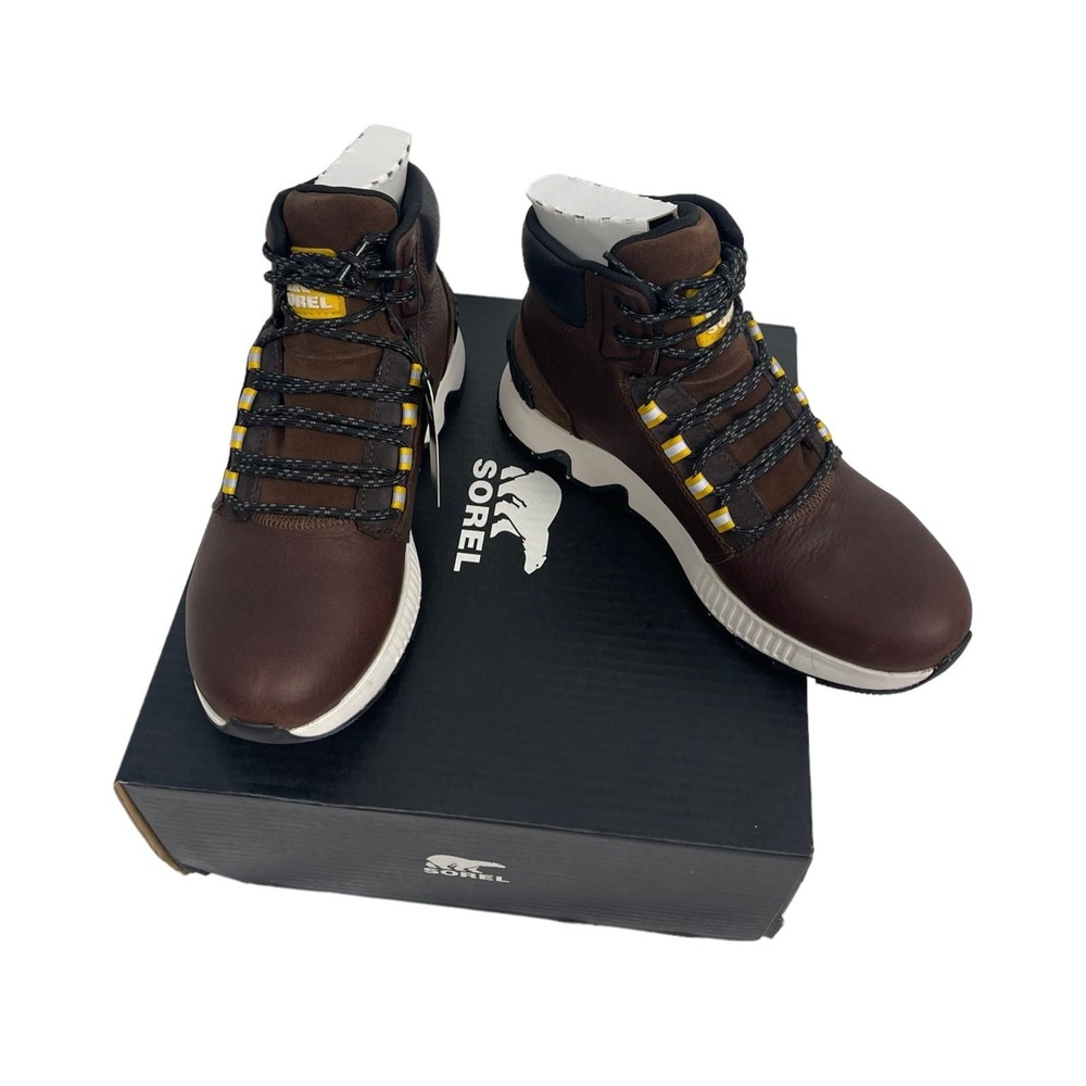 Sorel Mens Size 7.5 Mac Hill Mid Height Waterproof Leather High Top Sneaker Boot
